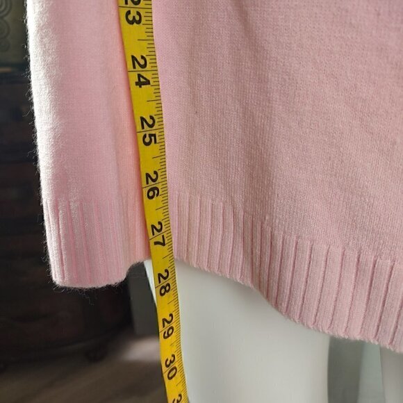 Kim Rogers Signature Womens Cowl Neck Pink Long Sleeve Sweater Size Medium - Picture 6 of 10